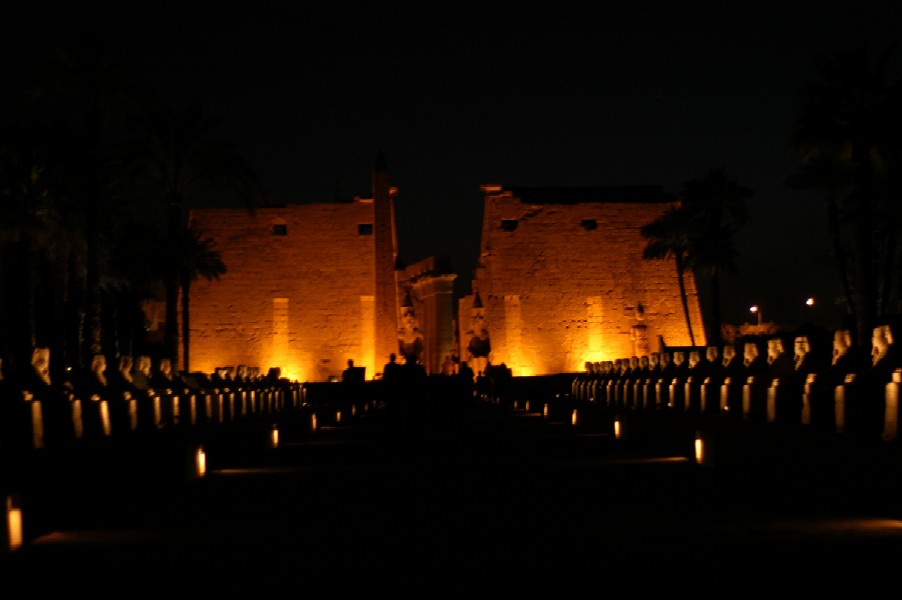 Luxor Temple at Night, Egypt