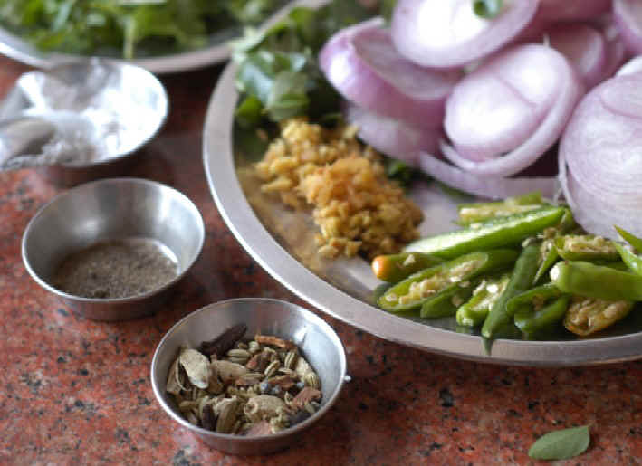 Cooking in Kerela, India