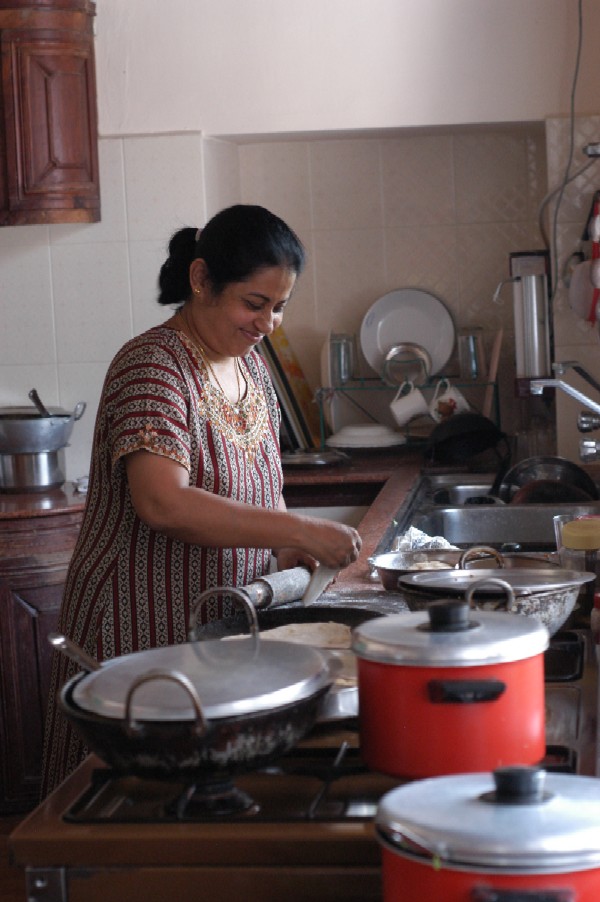 Cooking in Kerela, India