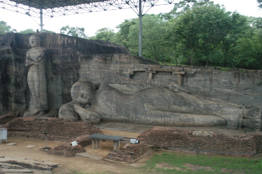 Gal Vihara Reclining Buddha, Polonnaruwa, Sri Lanka