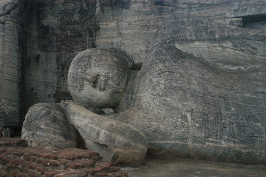 Gal Vihara Reclining Buddha, Polonnaruwa, Sri Lanka
