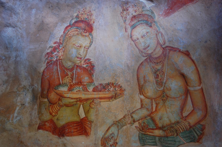5th Century Apsaras, Sigiriya, Sri Lanka
